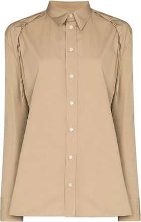 Bottega Veneta Gathered Detail Shirt, Brand Size 36 (US Size 4)