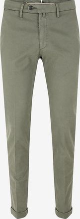 Bsettecento Slim-Fit-Chinohose aus Baumwoll- und Seidenmix