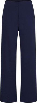 Ichi Ichi - Wijde broek - Dames - Broeken - Blauw - Maat: S