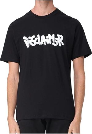 Disclaimer T-shirt maglia jersey 55123 - Heren - T-shirts - Zwart - L - Katoen - Tops