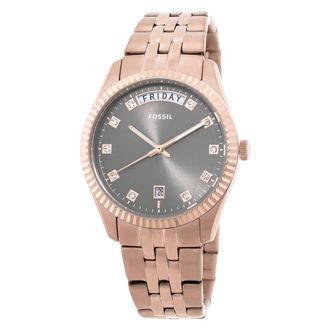 Fossil Scarlette Day-Date Quartz Gray Dial Ladies Watch ES5459