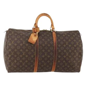 Louis Vuitton Pre-owned Weekend Bags, female, Brown, Size: ONE SIZE Pre-owned Keepall 55 Boston Bag