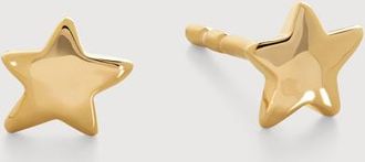 Monica Vinader Gold Star Stud Earrings