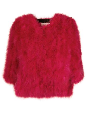 Yves Salomon Giacca monopetto - Rosa