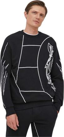 Plein Sport Sweatshirt - Heren - Sportshirts - Zwart - M - Katoen - Fitness