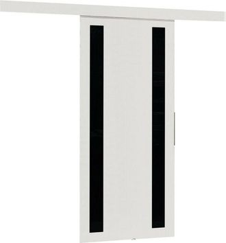 Mirjan24 Mobilier1 - Puerta Corredera Dover 121, Blanco + Negro