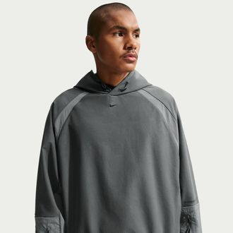 Nike Mens Tech Dri-FIT Shori Knit Utility Hoodie in Grey | IF1341-068