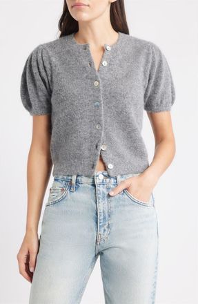 Dôen Anisa Cardigan in Dark Heather Grey at Nordstrom, Size Xx-Small