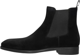 Magnanni Klassieke zwarte Chelsea-laarzen - Heren - Chelseaboots - Zwart - 44 EU - Wol - Schoenen