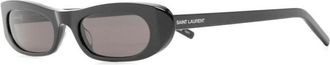 Saint Laurent Shade Zonnebril - Dames - Zonnebrillen - Zwart - 53 MM - Nylon - Accessoires