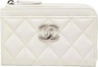 Chanel Pre-owned Wallets, female, White, Size: ONE SIZE Pre-owned Vintage Card Case