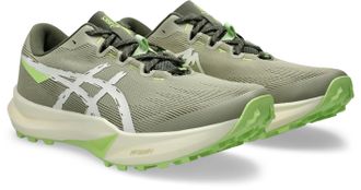 Asics Trailrunningschuh ASICS FUJI LITE 6, Damen, Gr. 42,5, gr&uuml;n (khaki, cream), Textil, Schuhe Trailrunningschuh, leichter Trailrunningschuhe