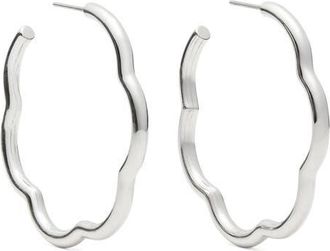 Kate Spade New York wave hoop earrings in Silver at Nordstrom