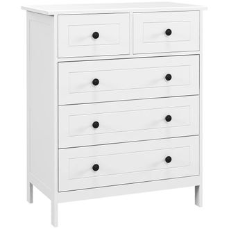 HOMCOM Cajonera 74x40x91 cm blanco