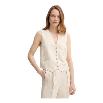 BA&SH Patsy Vest - Jackets - Mujer - Beige - S