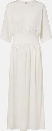 Toteme Cotton and silk jersey midi dress