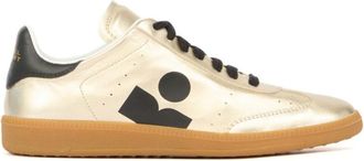 Isabel Marant Golden Lace Up Sneakers