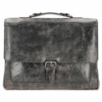 Pride and Soul Scratch Aktentasche Leder 36 cm schwarz
