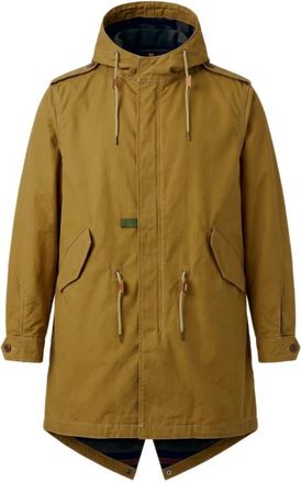 CHESAPEAKE'S M-51 Gabardine Parka Waxed - Heren - Parka Jassen - Bruin - M - Katoen - Jassen