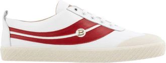 Bally Mens Smake White Leather Low-top Sneakers