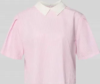 Marc O'Polo Denim Marc OPolo Denim Boxy Fit Bluse aus reiner Baumwolle in Pink, Gr&ouml;&szlig;e XL