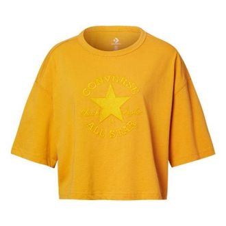 Converse (WMNS) Converse Chuck Taylor All Star Series Alphabet Loose Short Sleeve Yellow 10020757-740