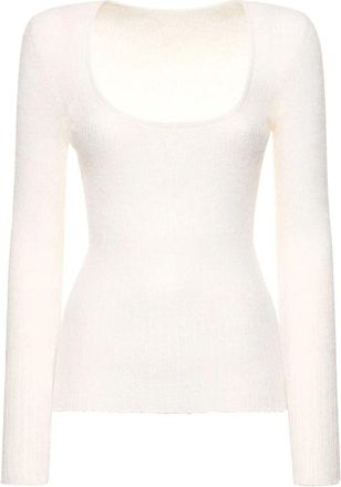 Jacquemus Maglia - Dames - Longsleeves - Wit - L - Tops
