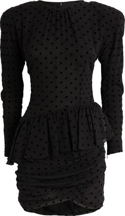 Magda Butrym Alessandra Rich Silk Polka-Dot Mini Dress Size XS