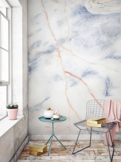 Marble wallpaper trend: la carta da parati effetto marmo spopola su Pinterest