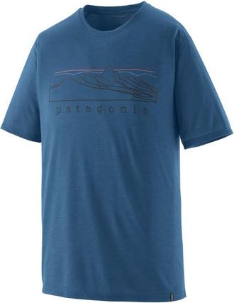 Patagonia Cap Cool Trail Shirt Stratapeaks Funktionsshirt f&uuml;r Herren | blau
