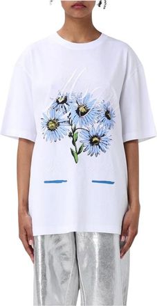 Msgm Mujer, Camisetas, Blanco, Talla: S