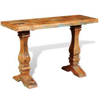 vidaXL Mesa Consola De Madera Maciza Reciclada Vidaxl