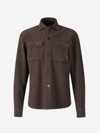 Vincenzo Di Ruggiero Napoli Cotton Pockets Overshirt