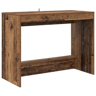 vidaXL Escritorio De Cama Madera Envejecida Madera De Ingenier&iacute;a Vidaxl