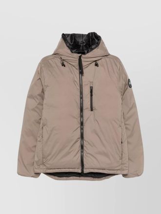 Canada Goose short down jacket with hood and pockets
