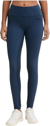 Patrizia Pepe Technische Jersey Leggings - Dames - Leggings - Blauw - S - Nylon - Broeken