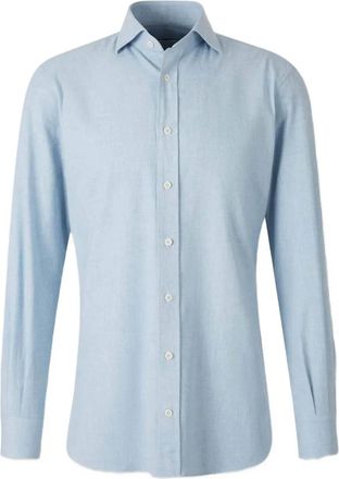 Atelier Munro Overhemd met kraag en knopen - Blauw