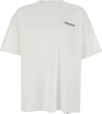 Represent Owners Club Script T-Shirt - Heren - T-shirts - Wit - S - Katoen - Tops