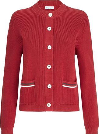 Brunello Cucinelli Cotton cardigan in Ruby at Nordstrom, Size Xx-Small Eu