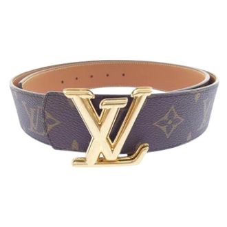 Louis Vuitton Pre-owned Vintage Canvas Belt - Heren - Pre-owned - Bruin - Maat: ONE Size