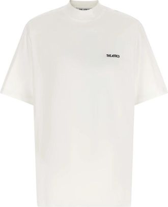 The Attico Oversized Logo T-shirt - Dames - T-shirts - Wit - XS - Katoen - Tops