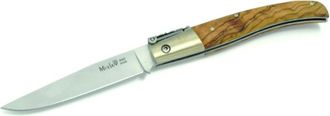 OEM Navaja Palanquilla Muela Serie Pq Pq-9.ol, Cachas De Olivo Y Virola Alpaca, 105 Gramos, Hoja De 10 Cm + Tarjeta Multiusos De Regalo