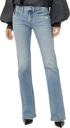 Silver Jeans Co Suki Curvy Mid Rise Bootcut Jeans in Haze at Nordstrom, Size 27 X 33
