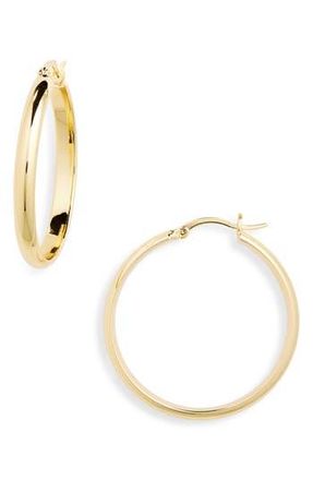 Nordstrom Rack Tube Hoop Earrings in Gold at Nordstrom Rack