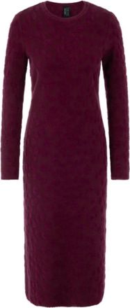 Marc Cain Maxi Jurk - Dames - Kleedjes - Paars - 2XL - Katoen - Kleedjes