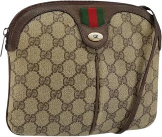 Gucci Pre-owned Plastic Cross Body Bag - Dames - Vintage Schoudertas - Beige - ONE Size - Vintage