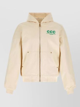 Willy Chavarria juggernaut workwear hooded jacket front pockets