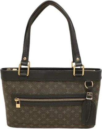 Louis Vuitton Pre-owned Canvas Handtas - Dames - Vintage Handtas - Groen - ONE Size - Vintage