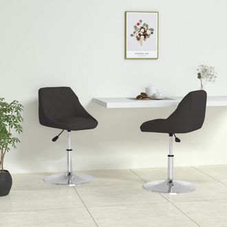 vidaXL Vidaxl - Sillas De Comedor 2 Unidades Cuero Sint&eacute;tico Negro