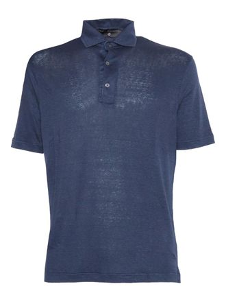 FILIPPO DE LAURENTIIS Short Sleeves Rice Stitch Polo Shirt